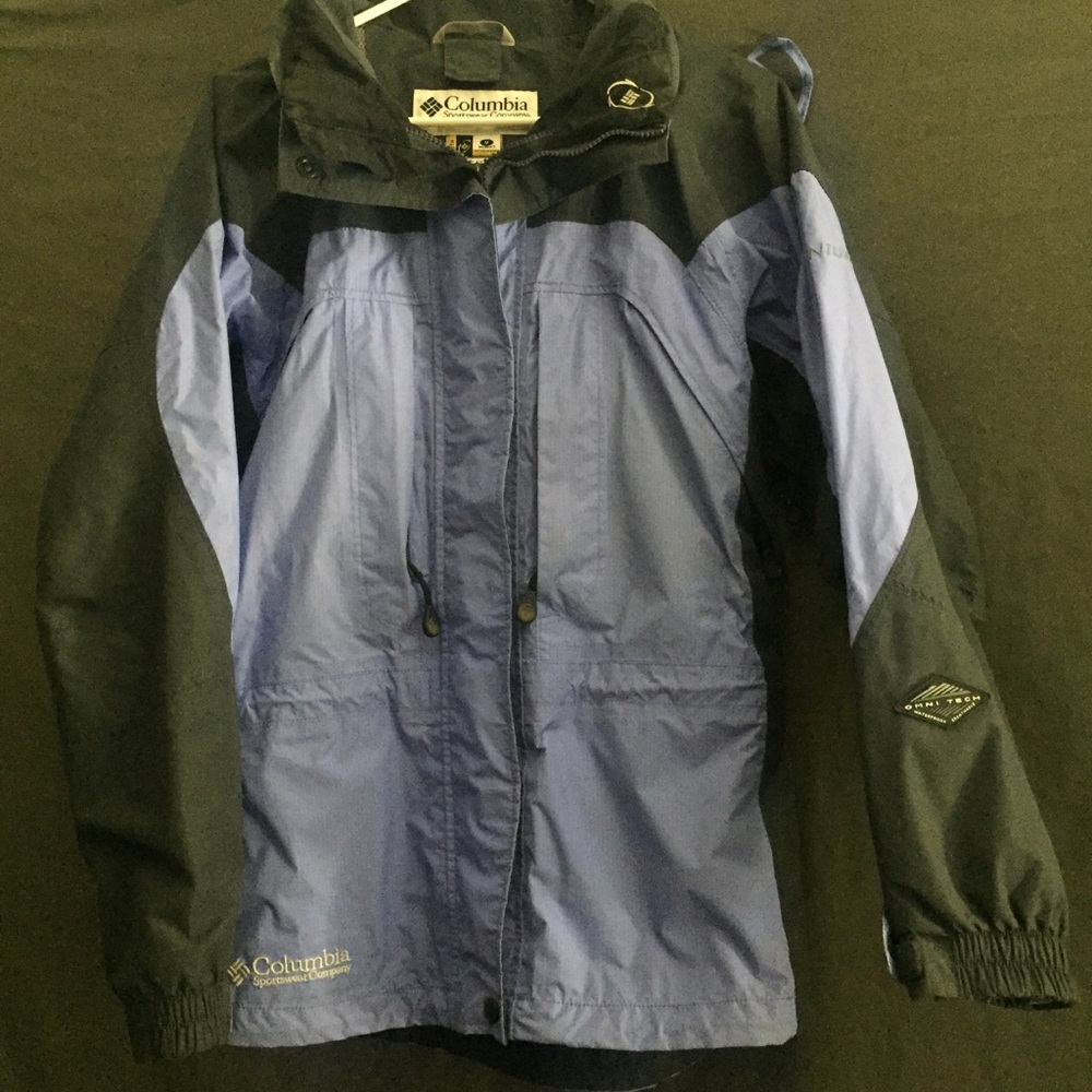 M - Columbia - Snow-Ski Coat Hooded - Purple/Gray